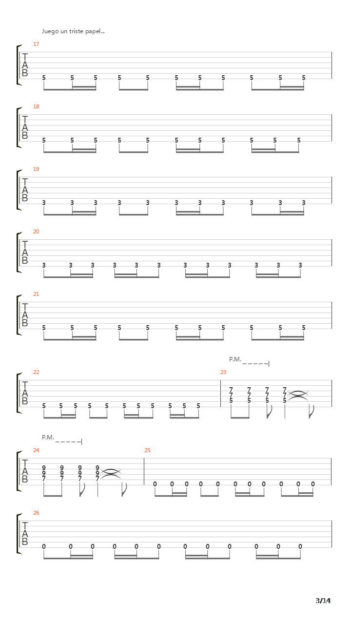 Levantate Y Anda吉他谱