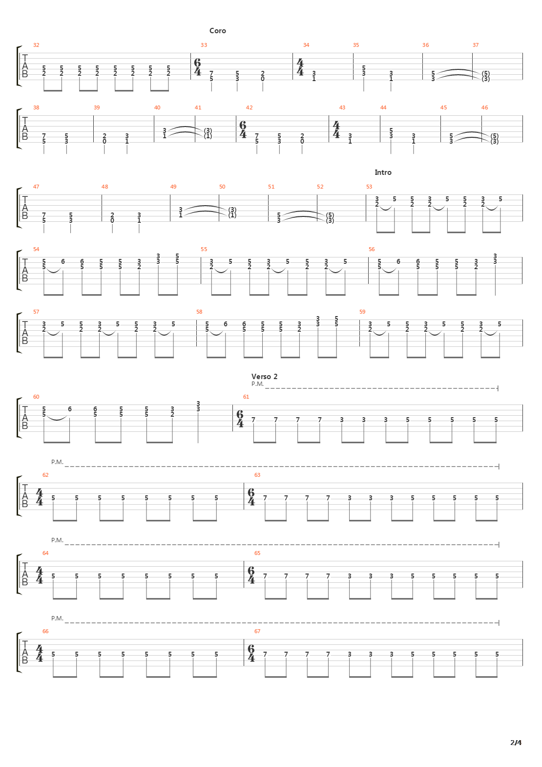 Papel Roto吉他谱