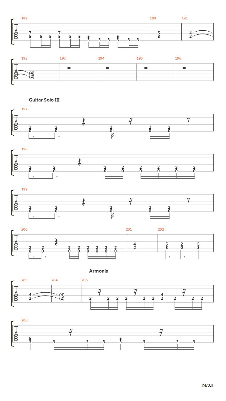 Torquemada吉他谱