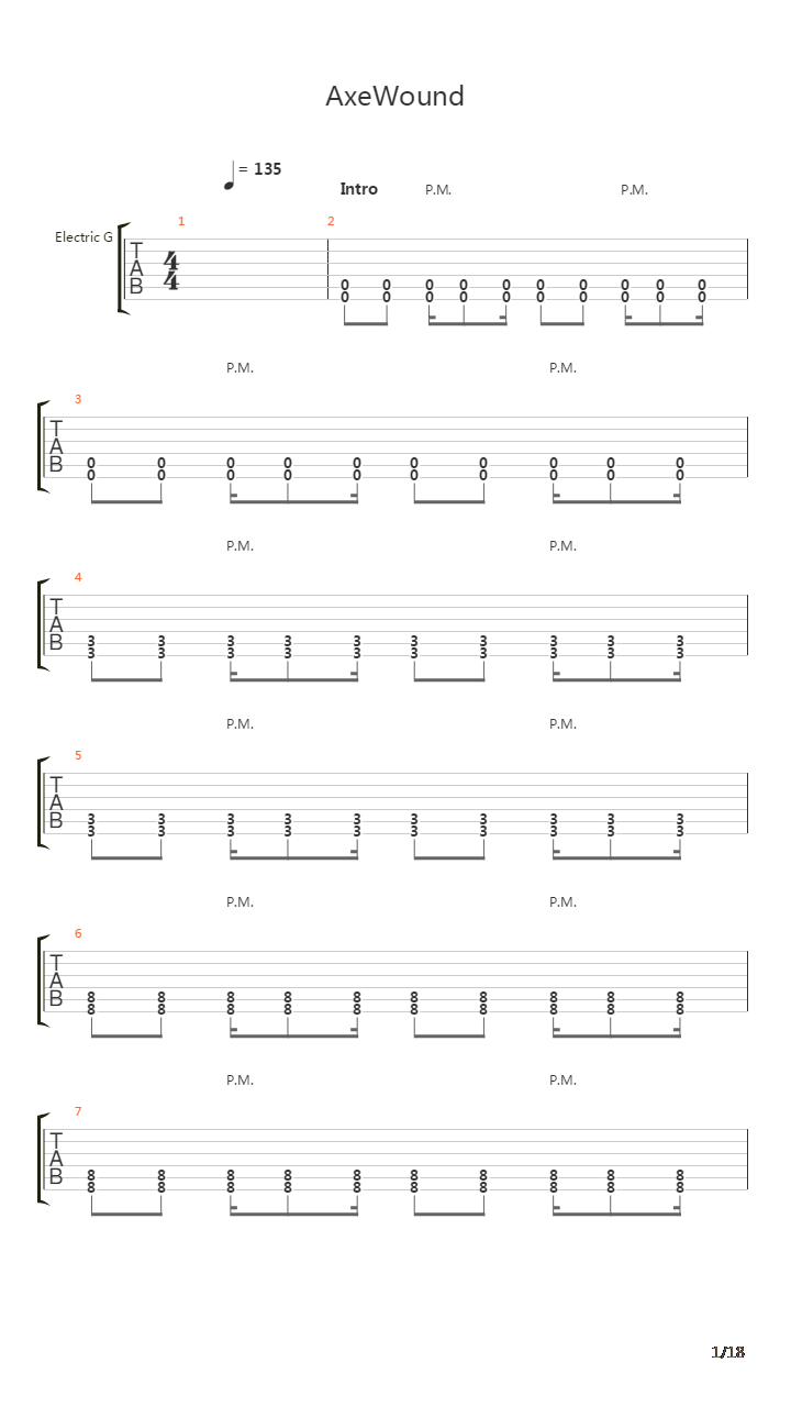 Cold吉他谱