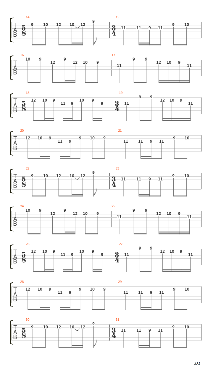 Patterns吉他谱