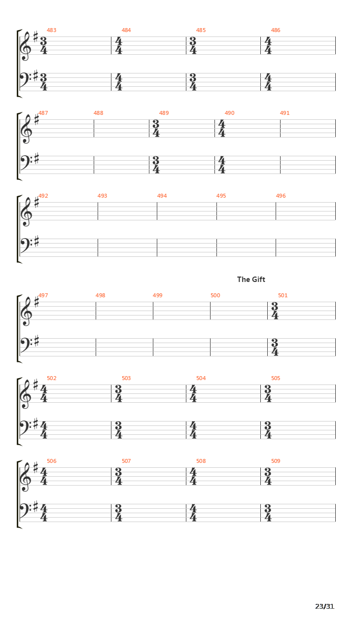 Phase I Singularity吉他谱