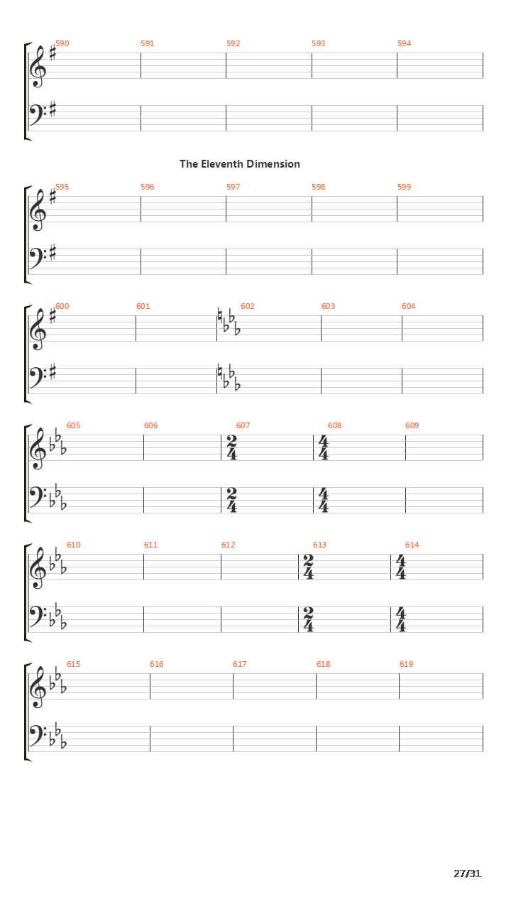 Phase I Singularity吉他谱