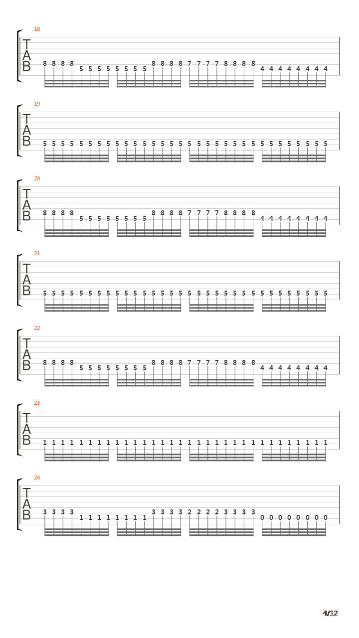 Overseer吉他谱