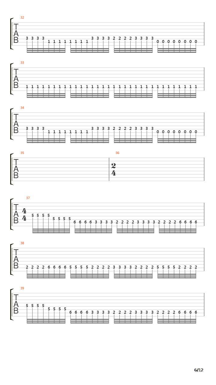 Overseer吉他谱