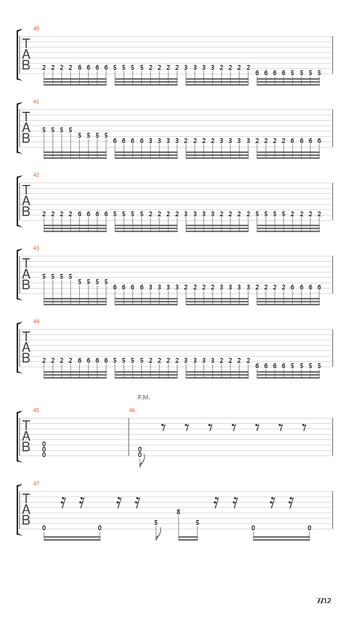 Overseer吉他谱