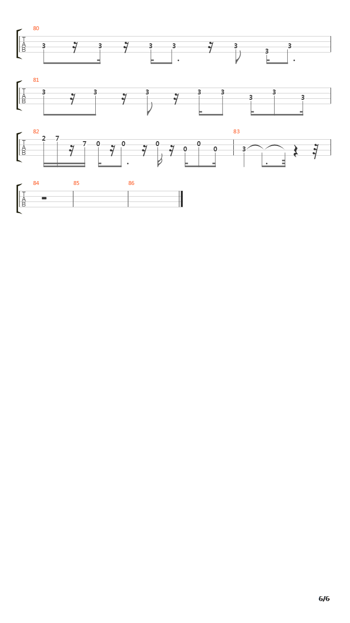 Putita吉他谱