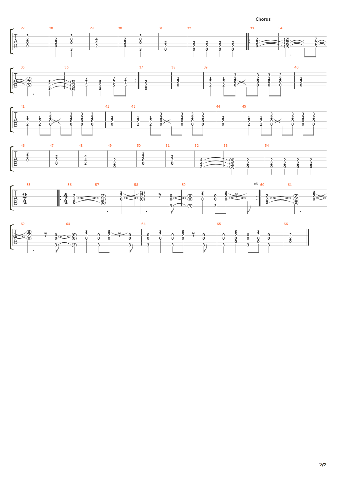 One Word吉他谱