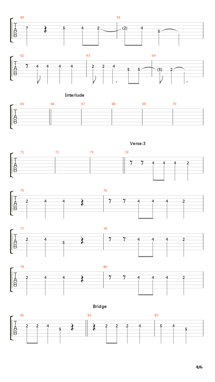 Pet Sematary吉他谱