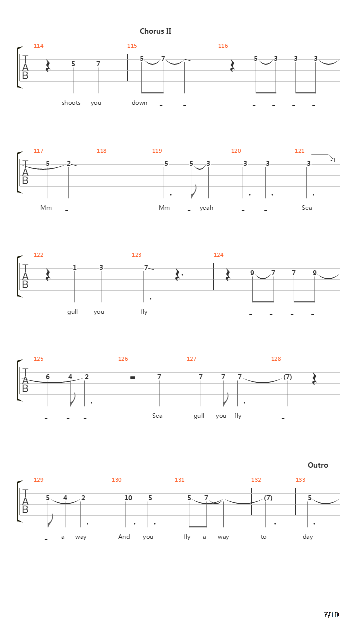 Seagull吉他谱