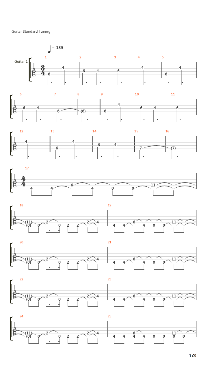 Quake吉他谱