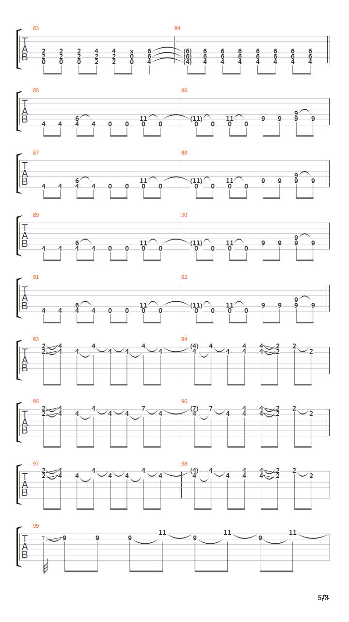 Quake吉他谱