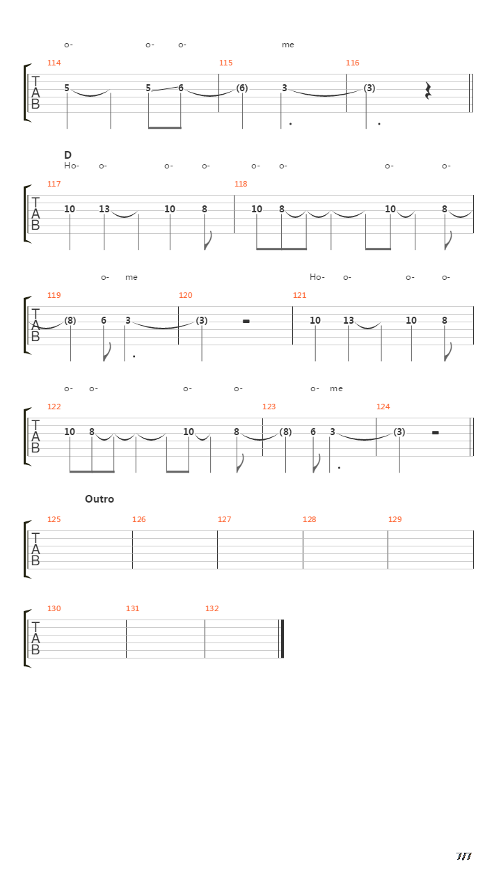 Islands On The Coast吉他谱