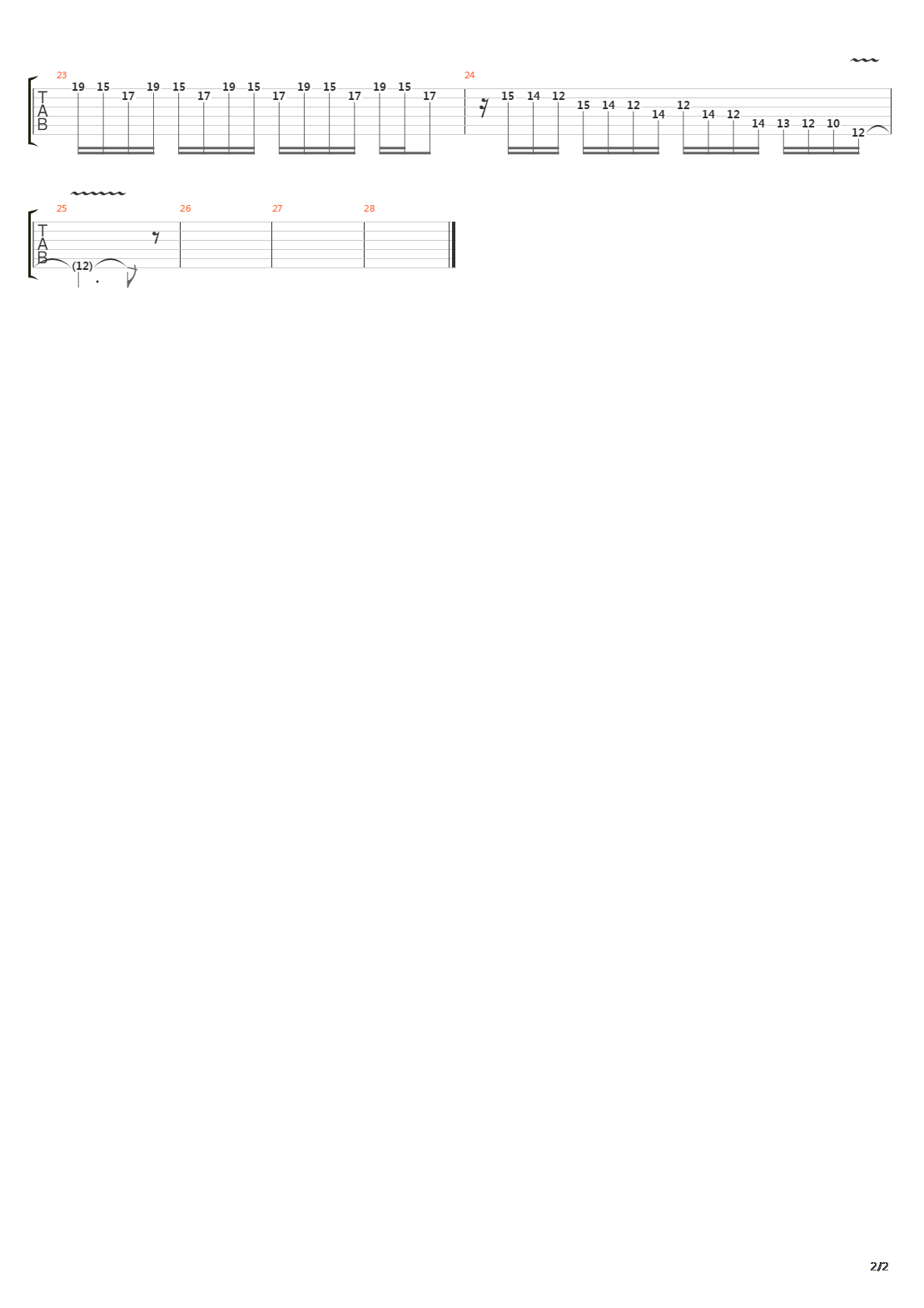 Donence吉他谱