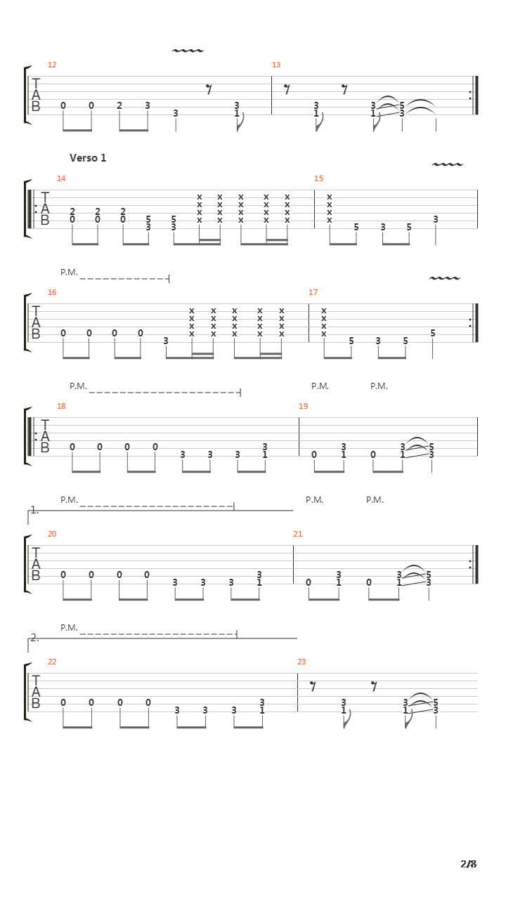 Campo De Concentracion吉他谱