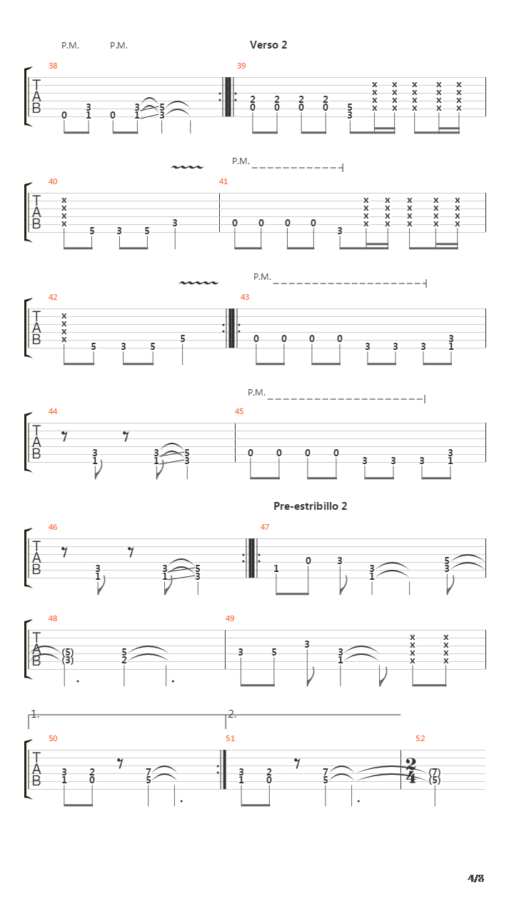 Campo De Concentracion吉他谱