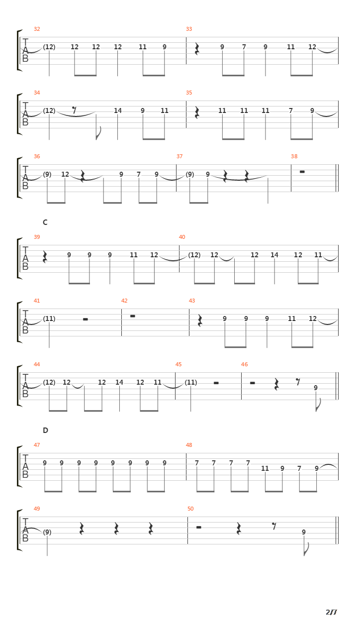 Concierto Para Ellos吉他谱