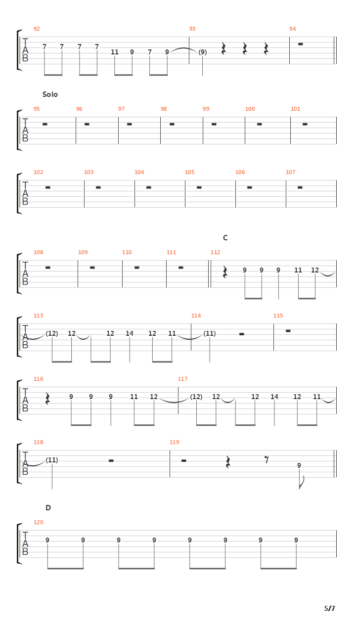 Concierto Para Ellos吉他谱