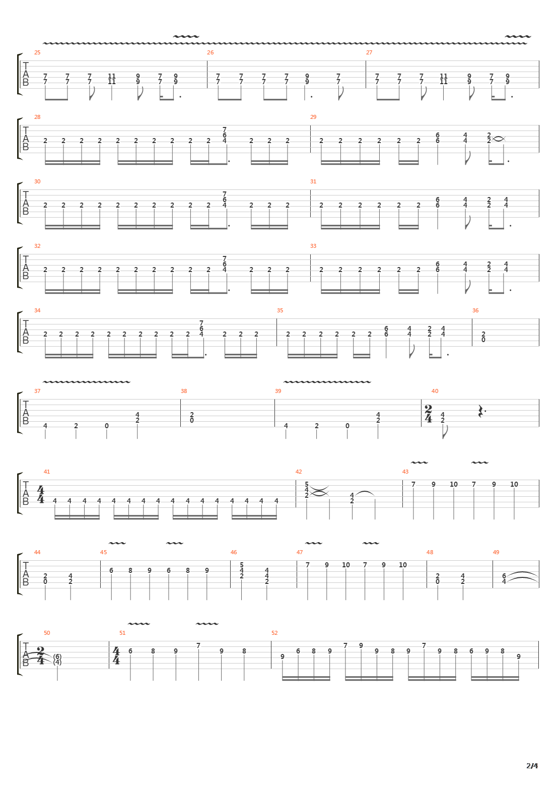 Cuerdas De Acero吉他谱