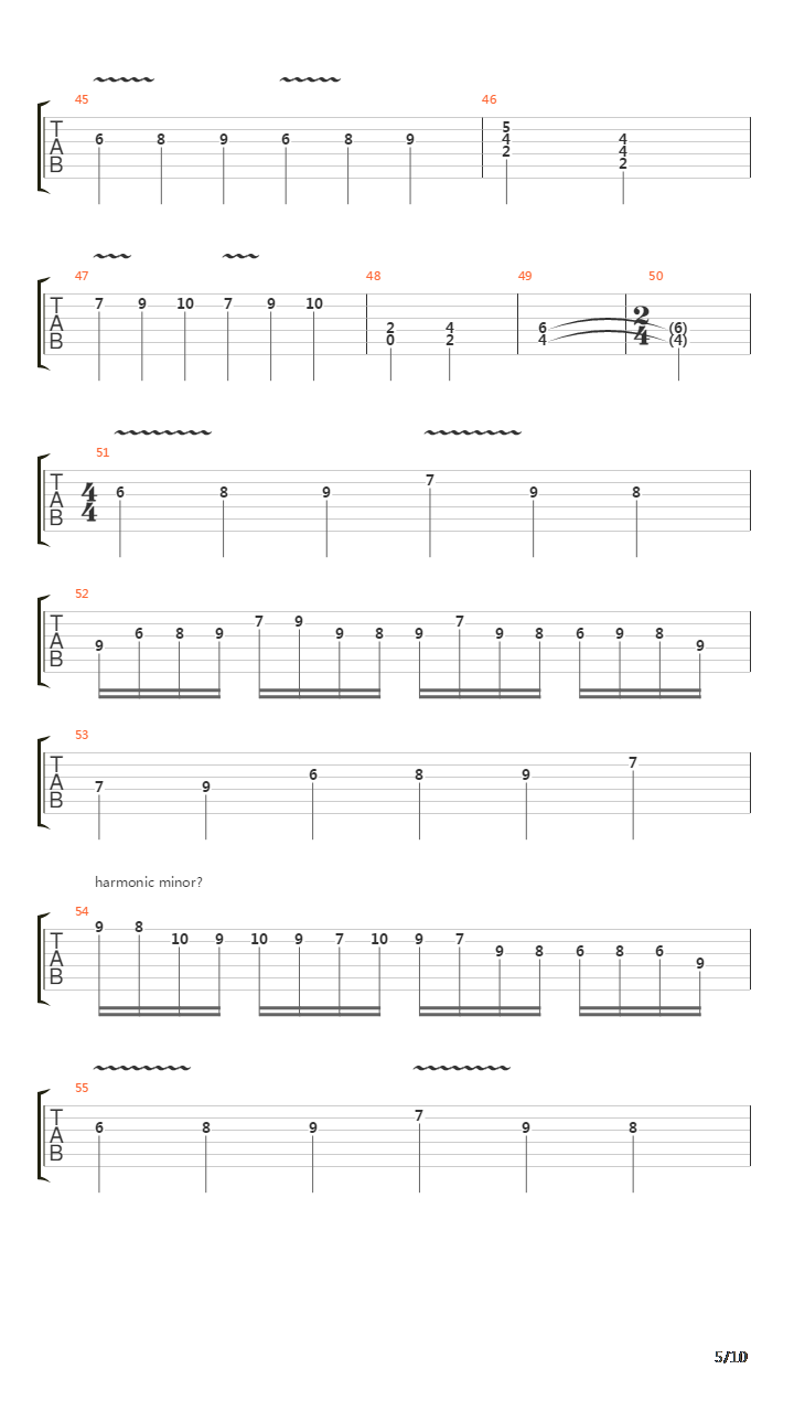 Cuerdas De Acero吉他谱