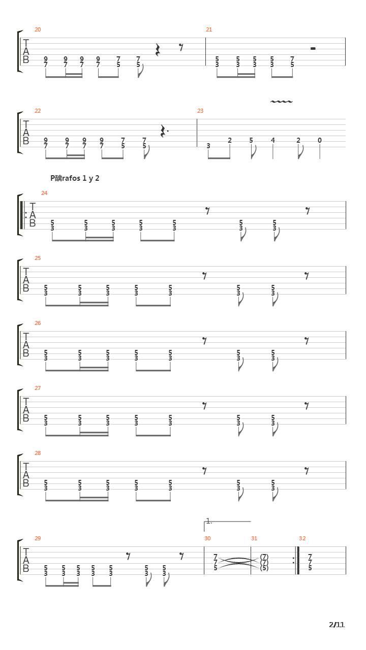 El Malo吉他谱