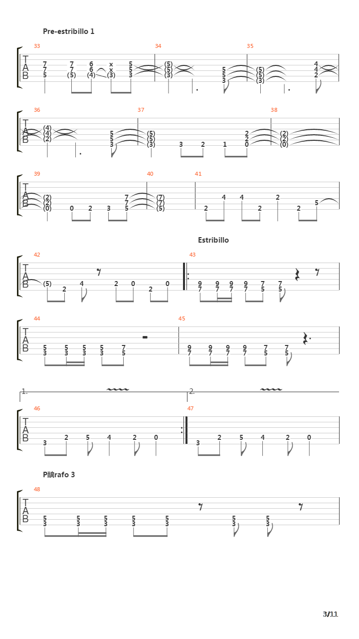 El Malo吉他谱