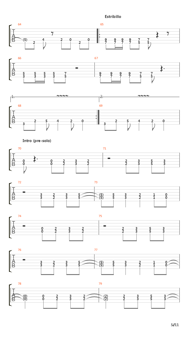 El Malo吉他谱
