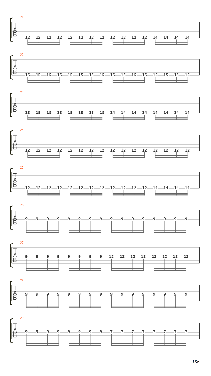 March To The Sea吉他谱