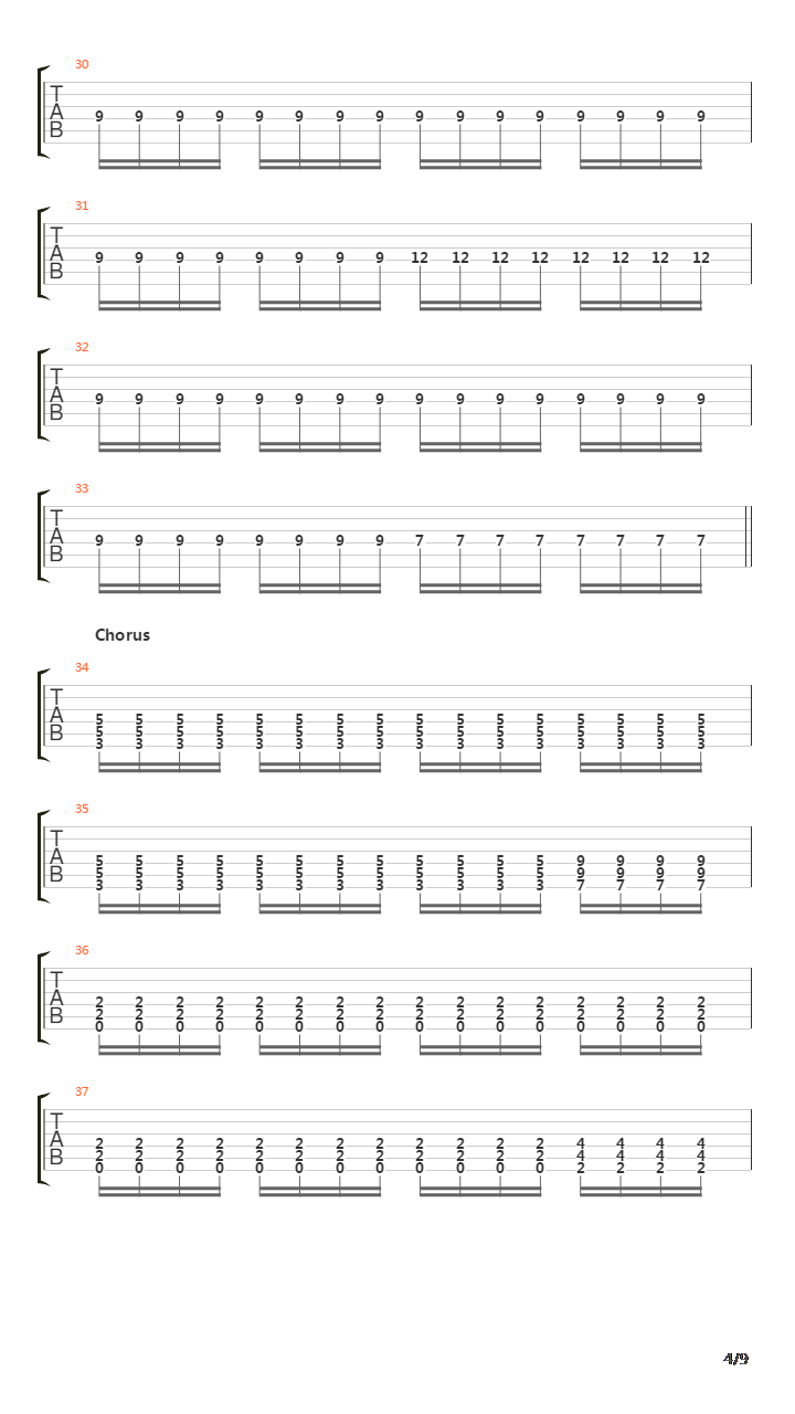 March To The Sea吉他谱