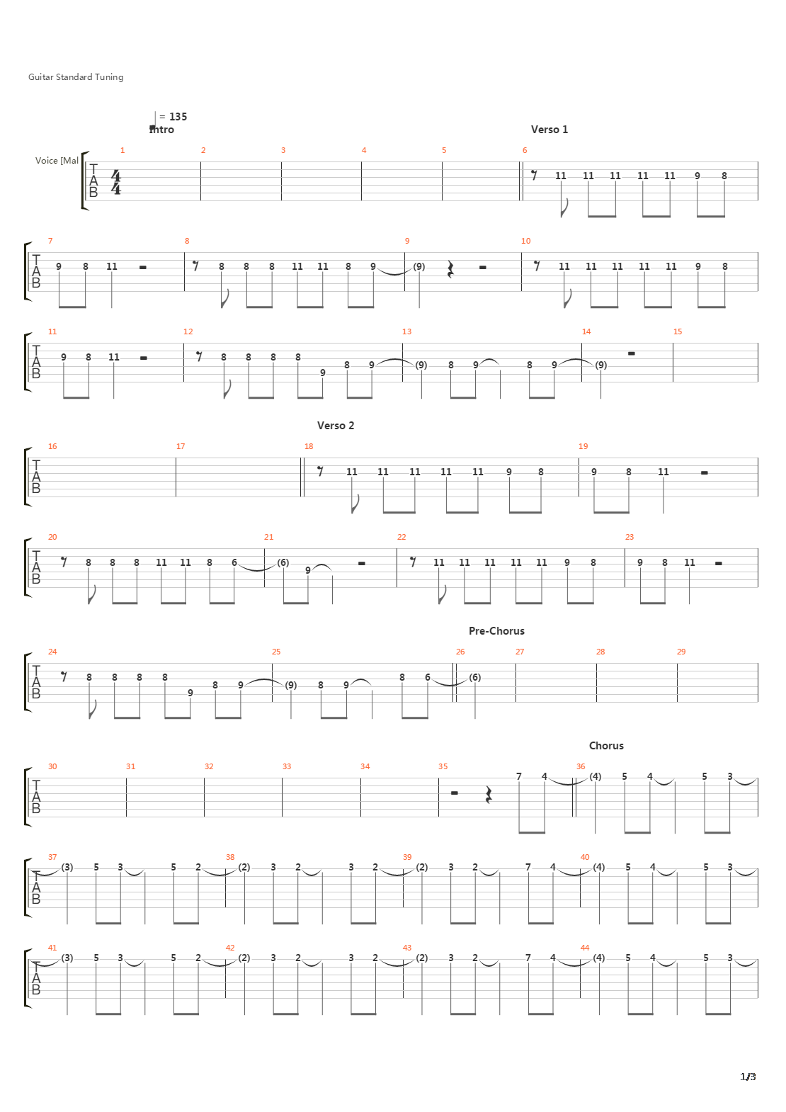 Colombo吉他谱
