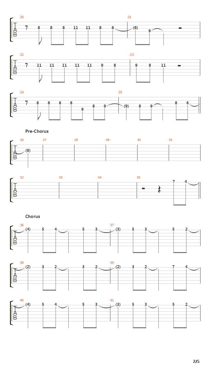 Colombo吉他谱
