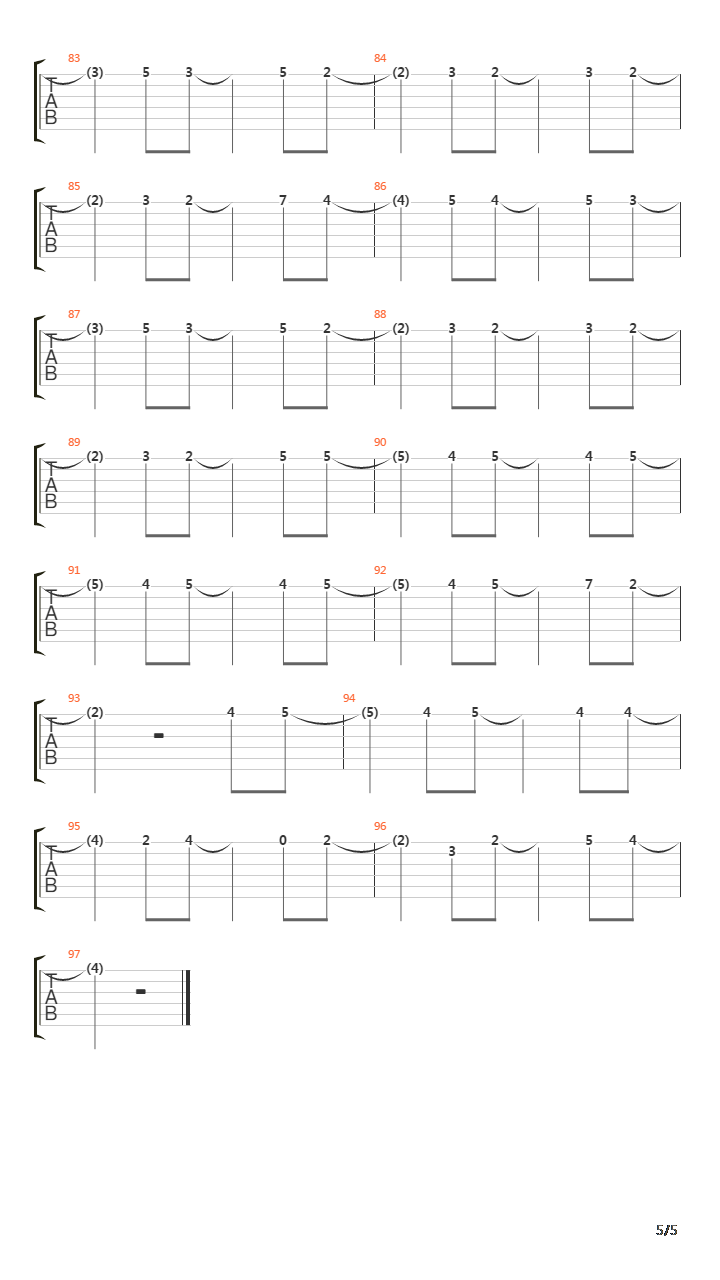 Colombo吉他谱