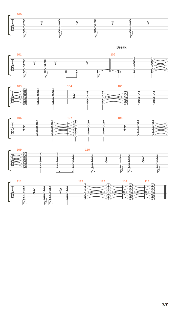 Le Gang吉他谱