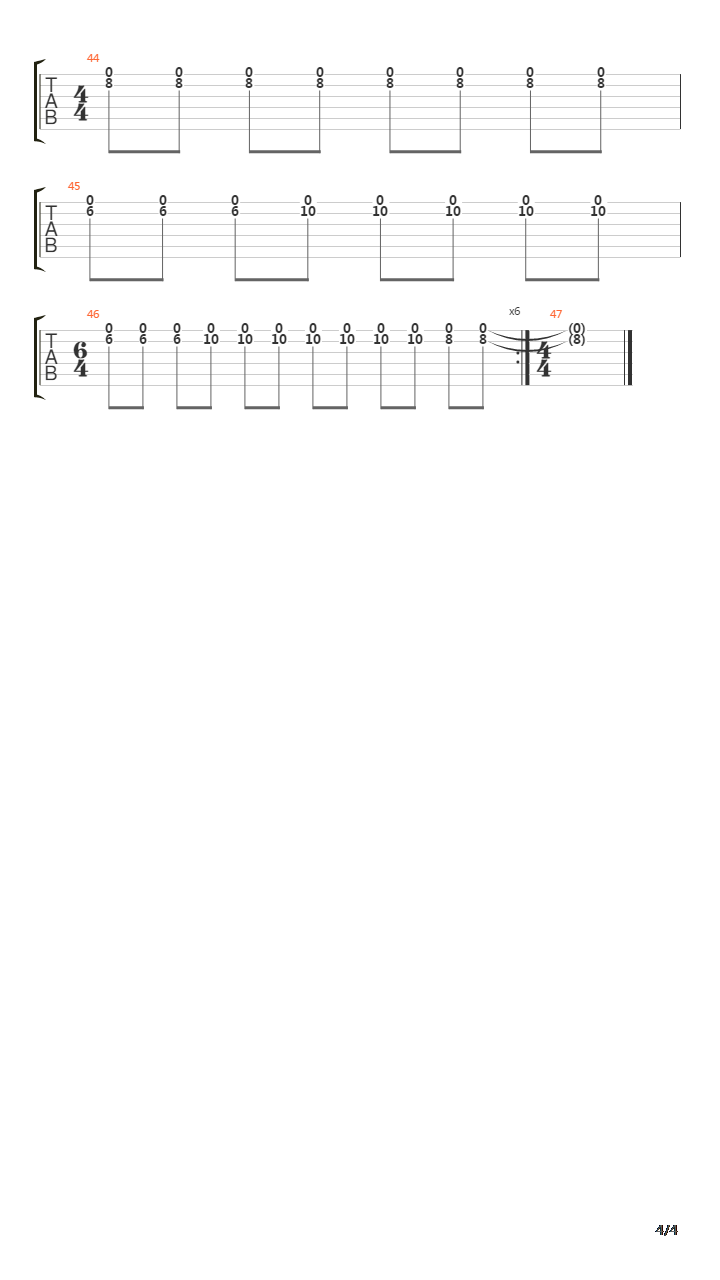 Meantime吉他谱