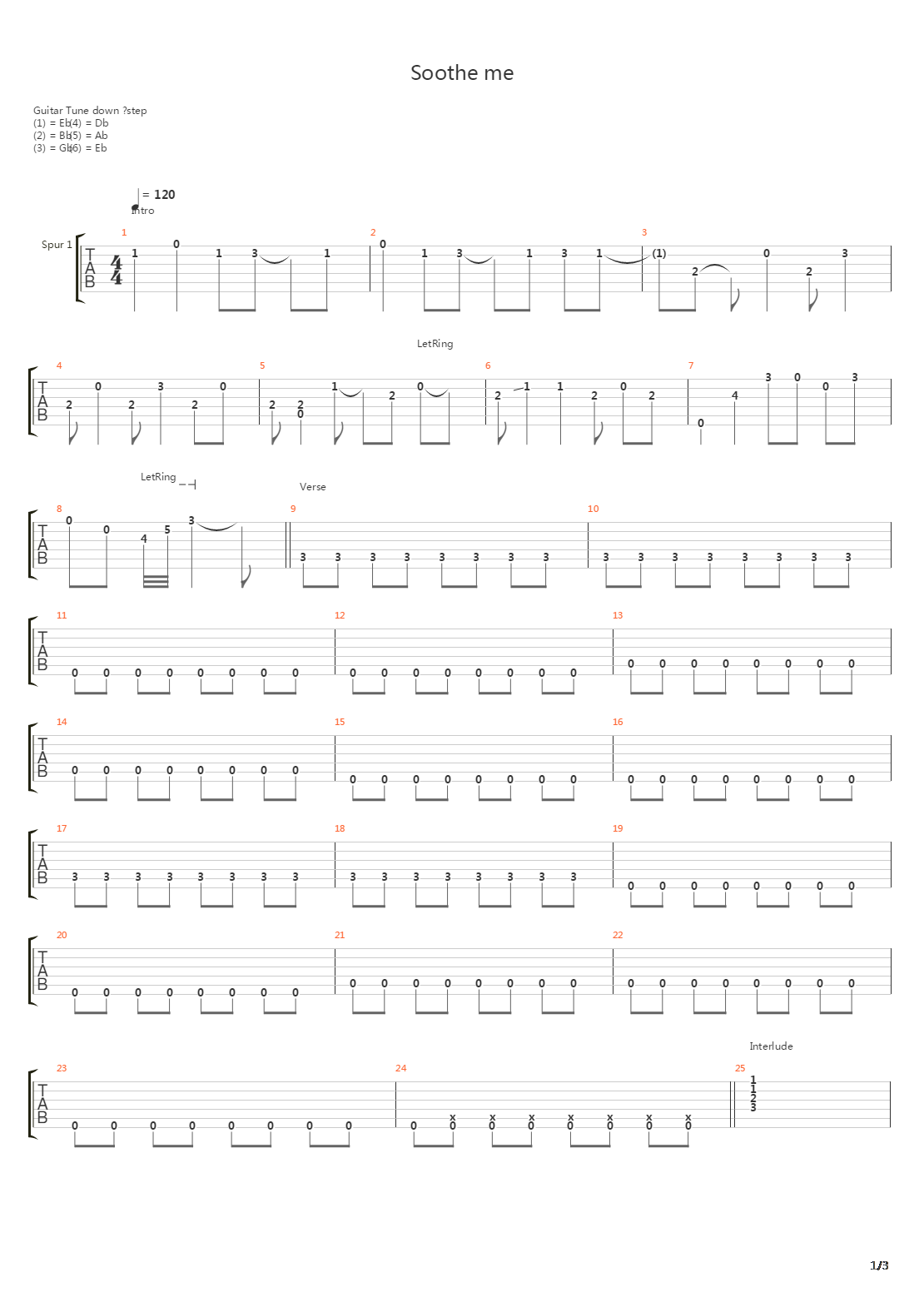 Soothe Me吉他谱