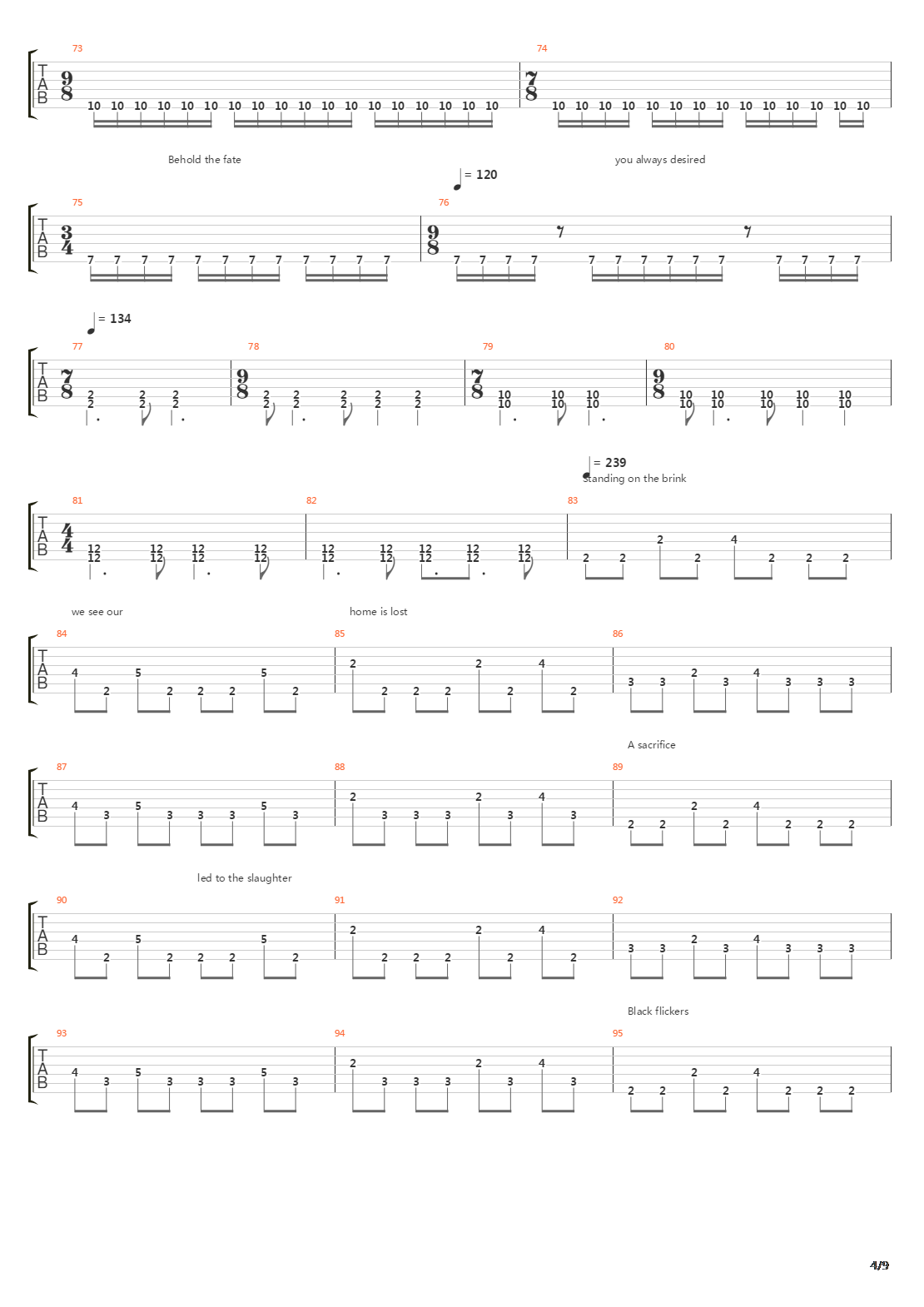 Aspect吉他谱