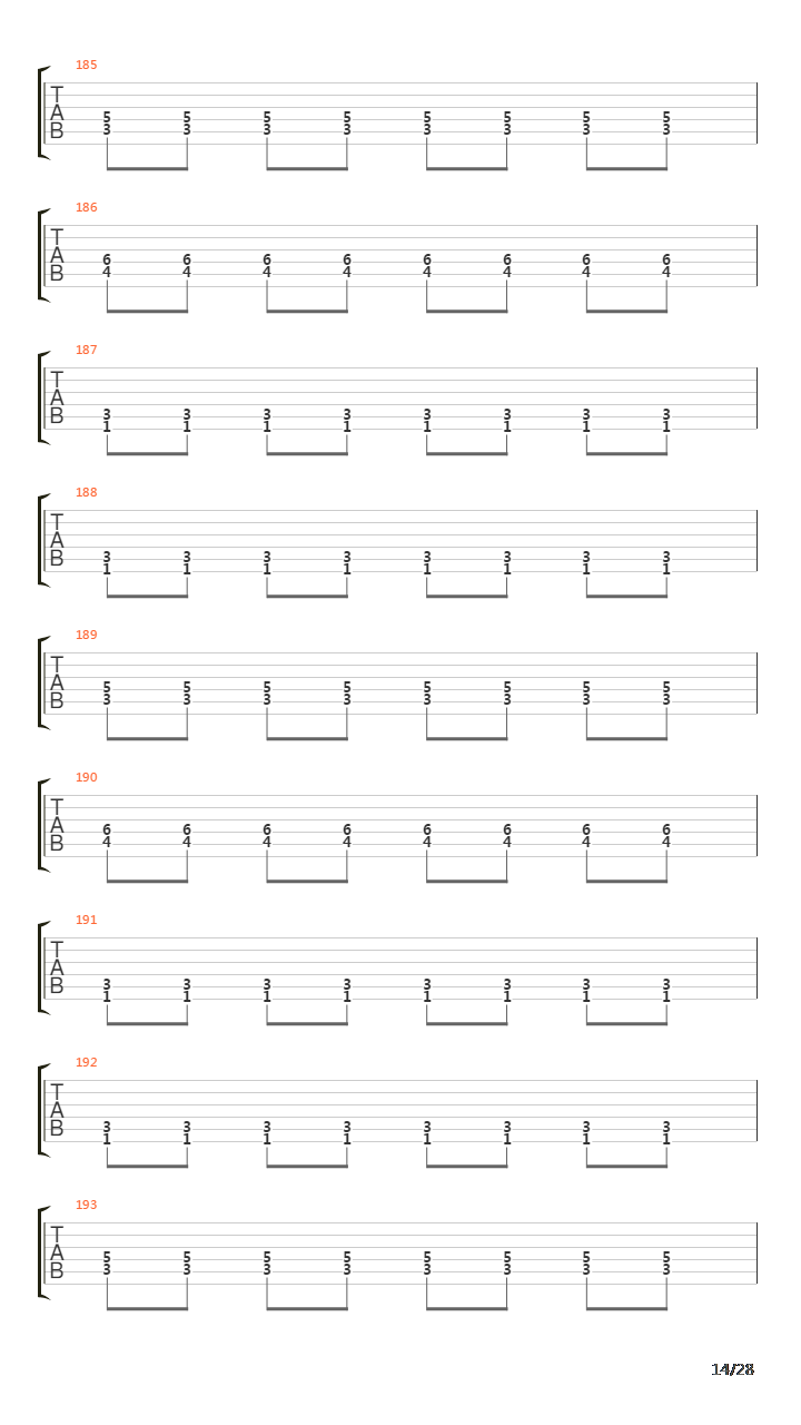 Countless Skies吉他谱