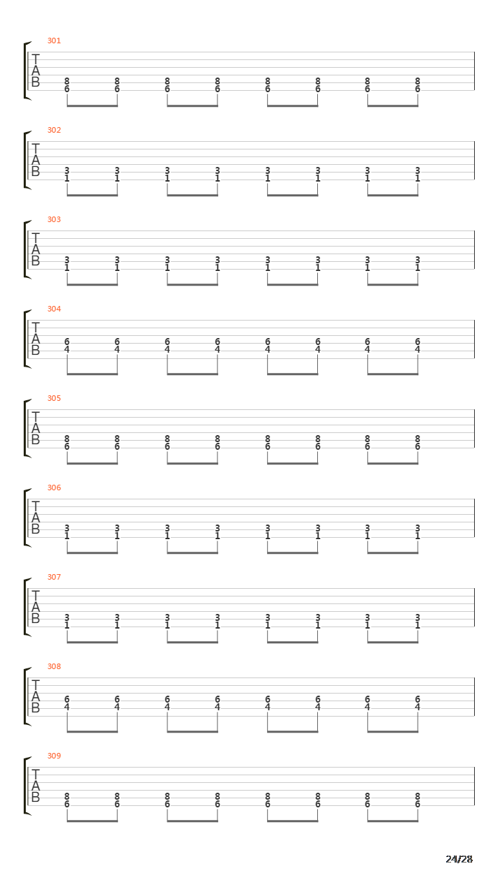 Countless Skies吉他谱