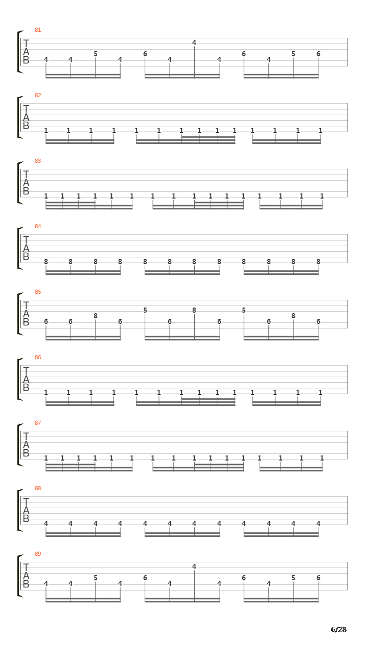 Countless Skies吉他谱