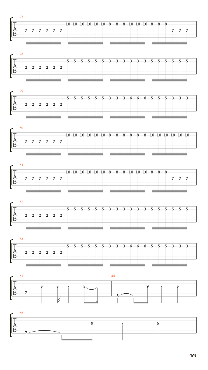 Diaboli Virtus In Lumbar Est吉他谱