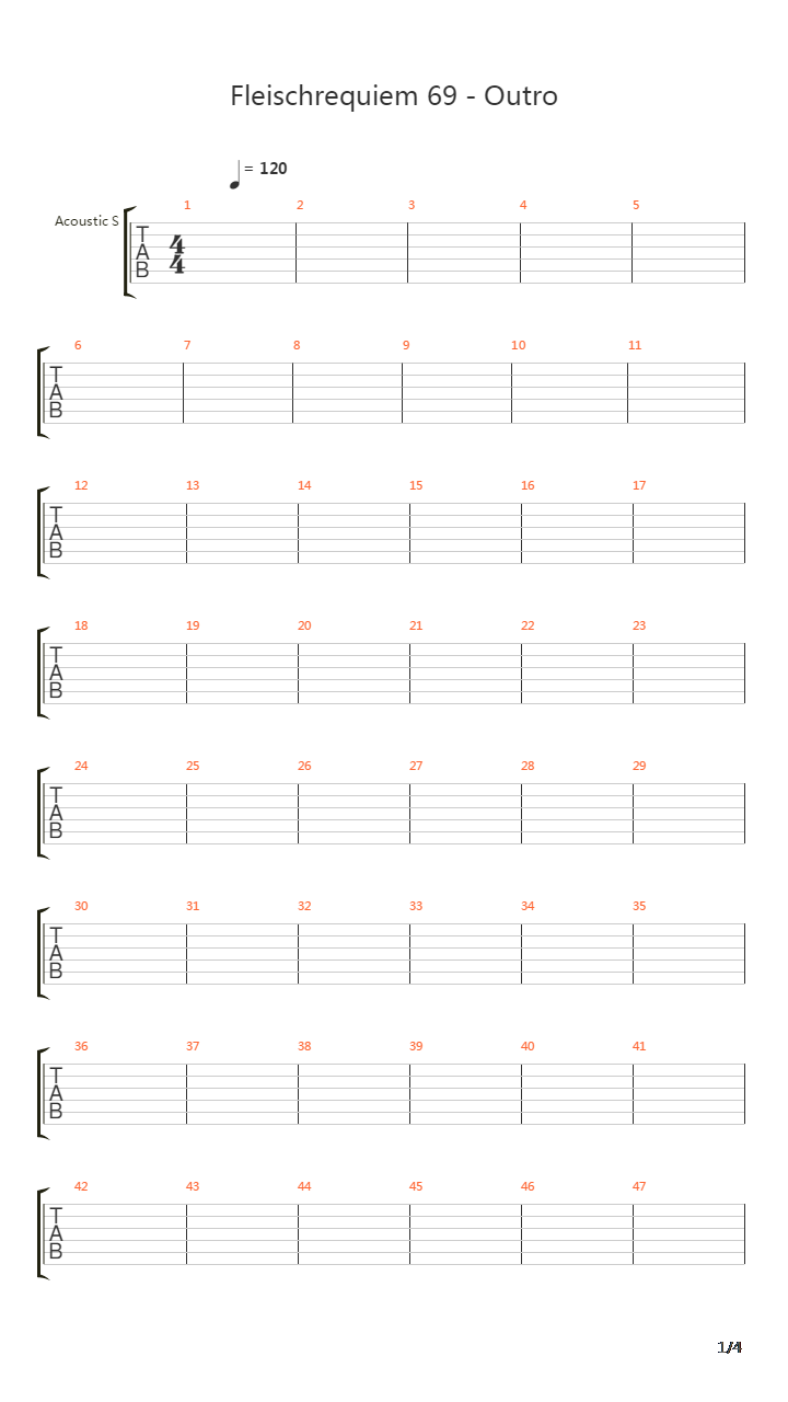 Fleischrequiem 69吉他谱