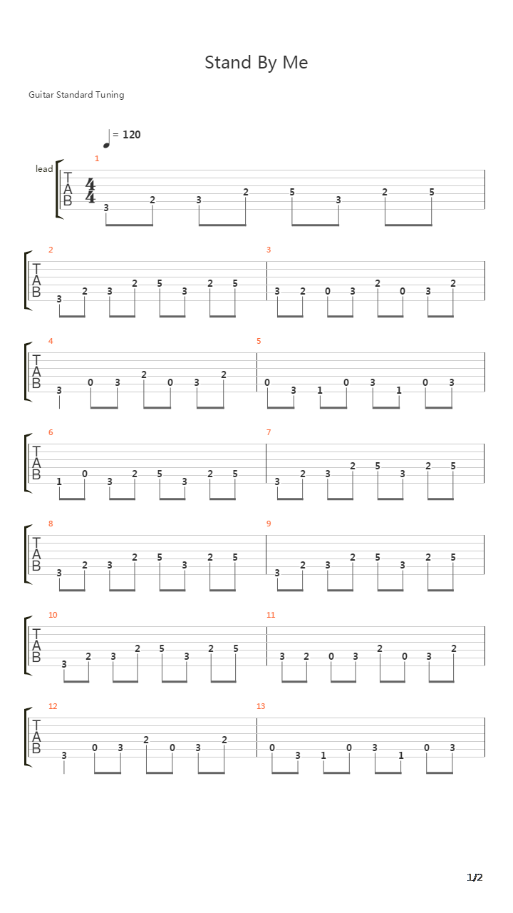 Stand By Me吉他谱