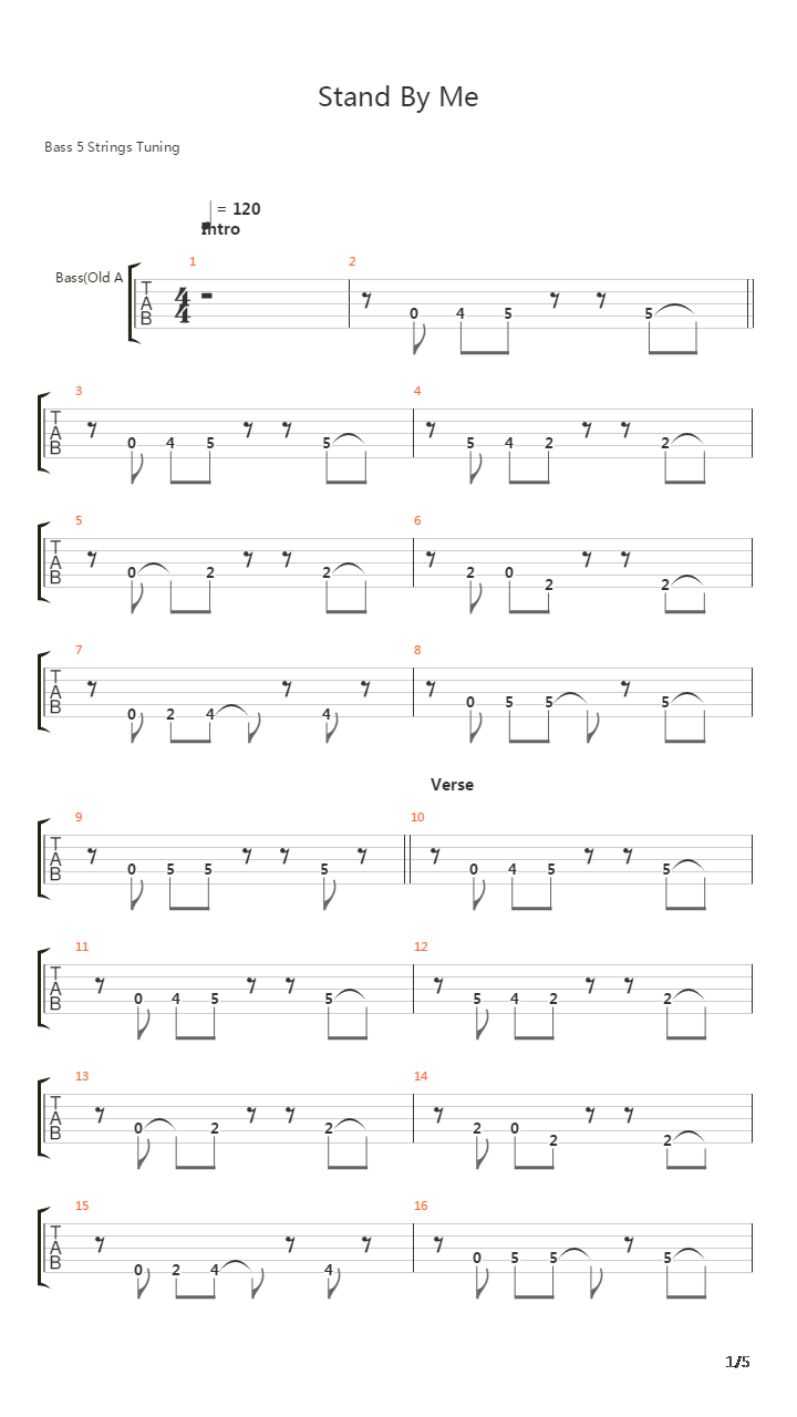 Stand By Me吉他谱
