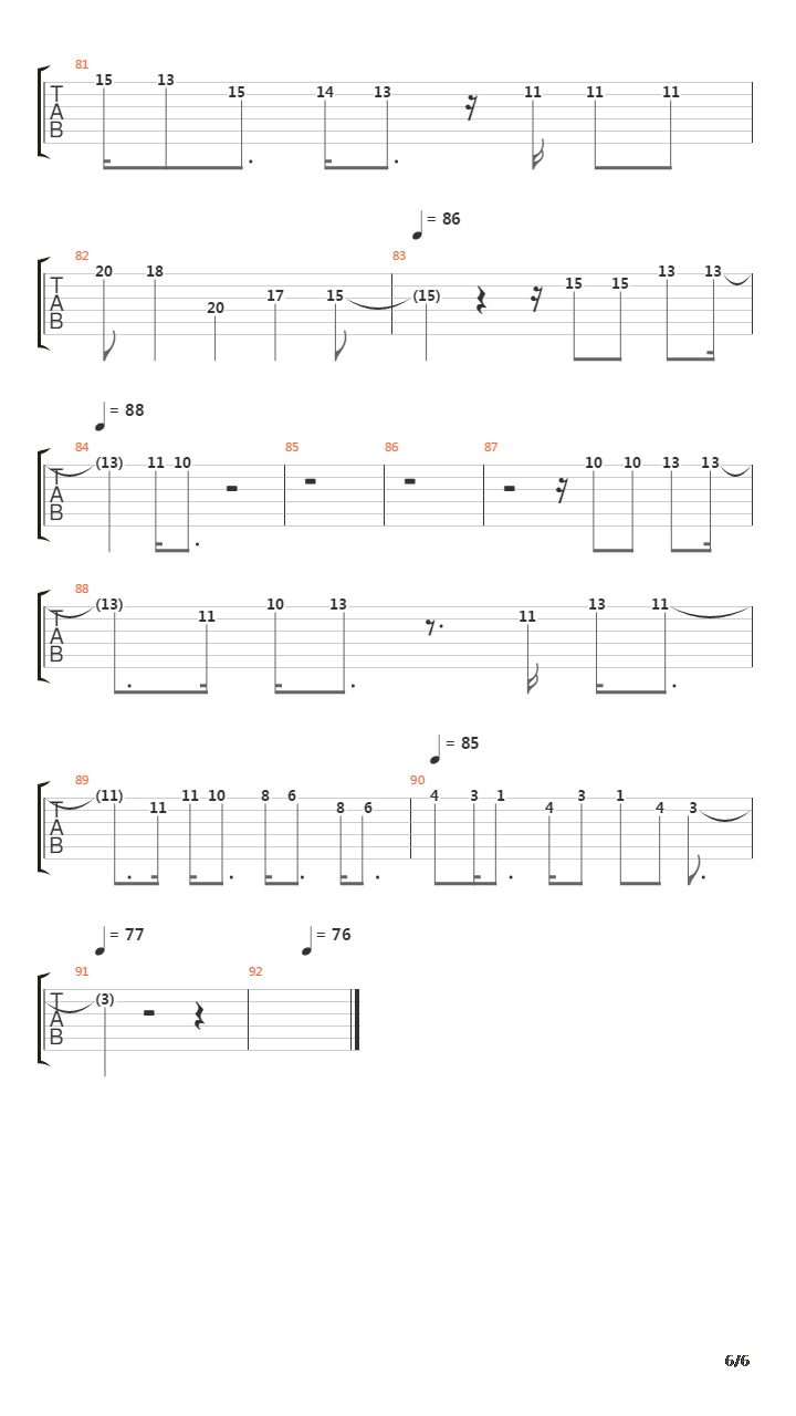 Landed吉他谱