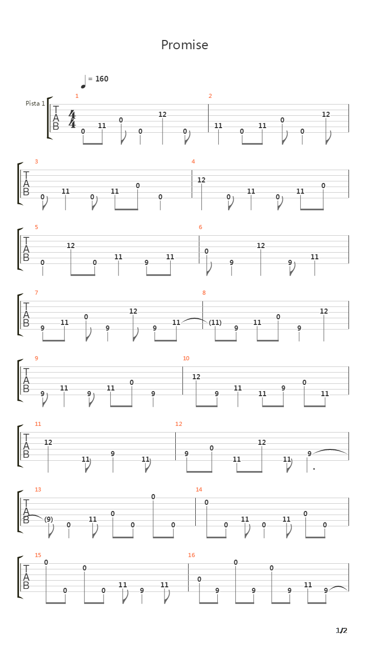 Promise吉他谱