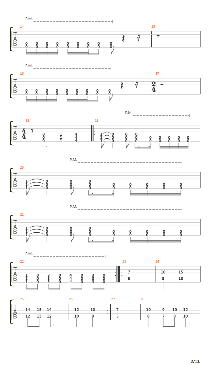 7861吉他谱