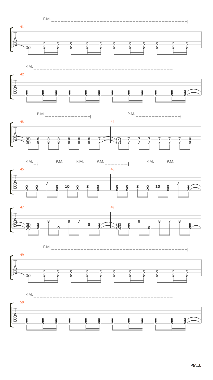 7861吉他谱