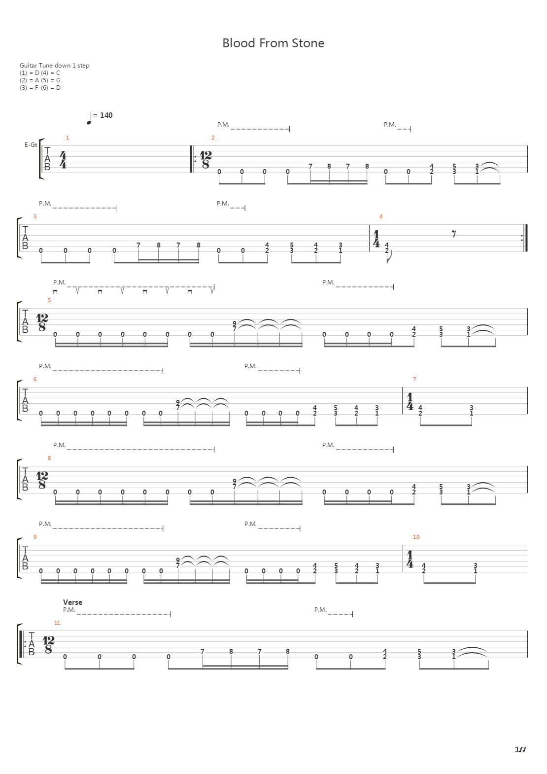 Blood From Stone吉他谱