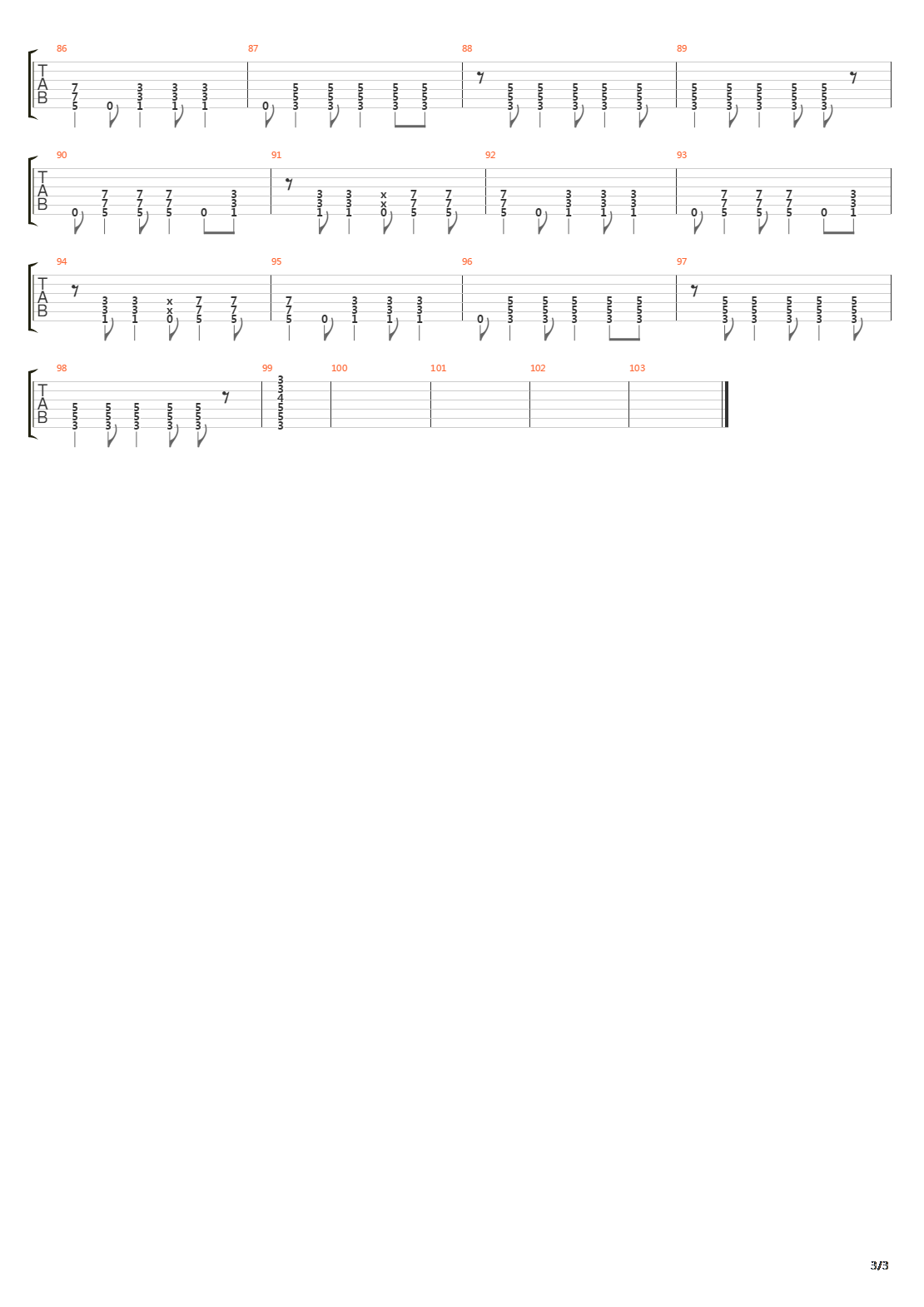 Chromosome Y吉他谱