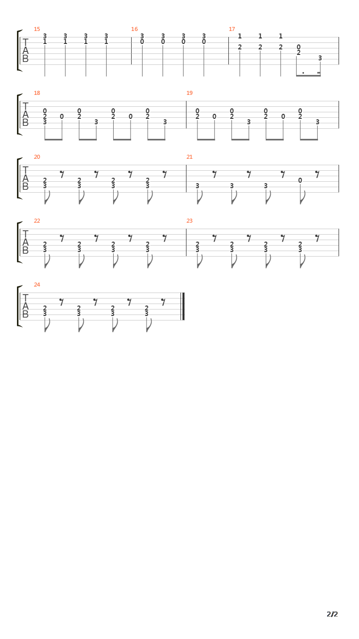 The Rose吉他谱